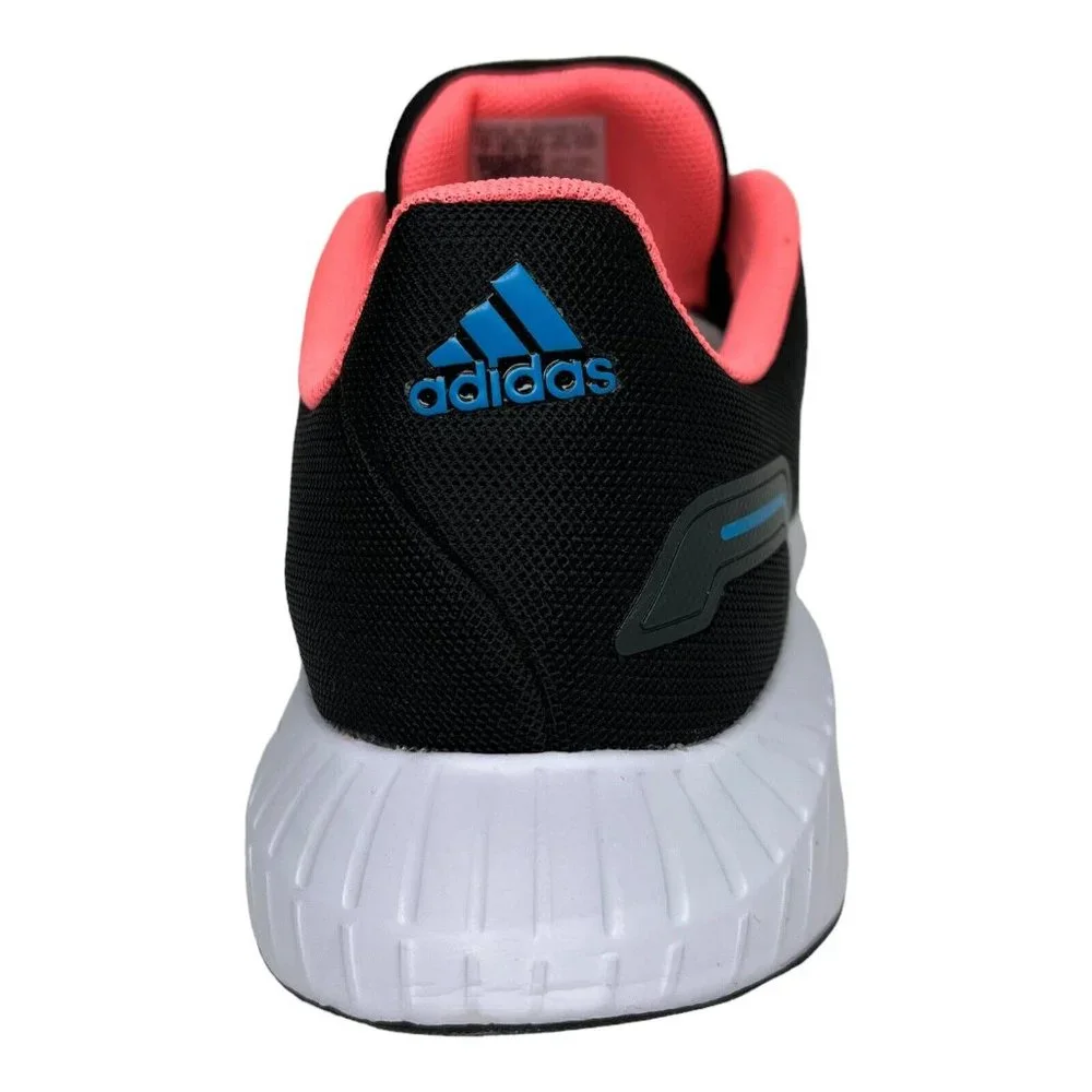 Adidas Runfalcon Big Girls Sneakers Size 7 Black Coral Comfortable Running Shoes